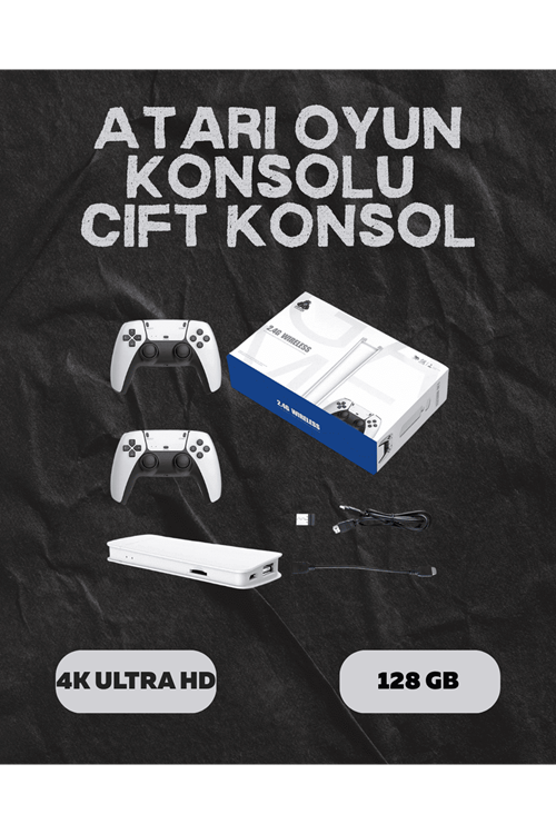 M15 Retro Konsol – 20.000 Oyunlu, Çift Gamepadli, 4K HDMI