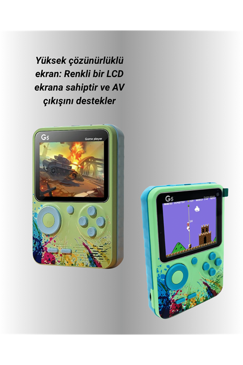 G5 Taşınabilir Retro Oyun Konsolu – Çocuk ve Yetişkinler İçin