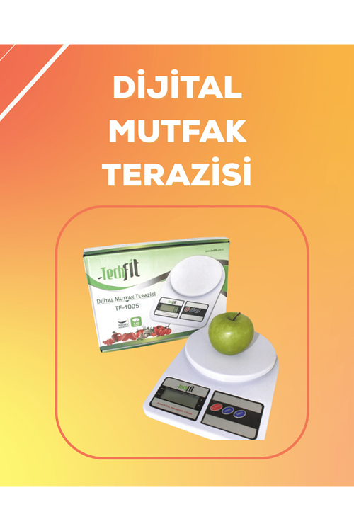 LCD Ekranlı Yüksek Hassasiyetli Dijital Mutfak Terazisi