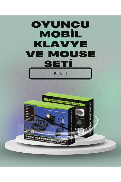 Mobil Oyunlar için Klavye, Mouse ve Dönüştürücü Seti