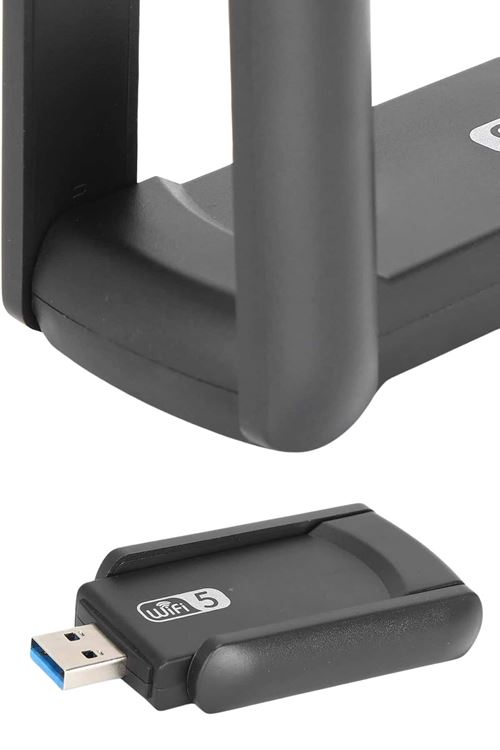 Mbps Wifi Alıcı Kablosuz Wifi Adaptörü Çift Band Çift Antenli