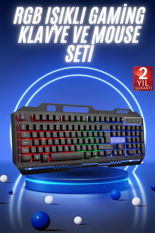 Gaming Oyuncu Klavyesi Led Aydınlatmalı Mekanik Hisli