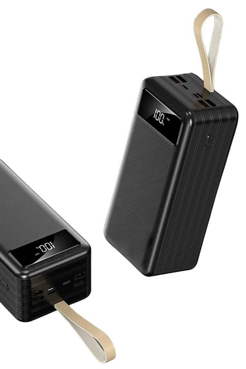Hızlı Şarj 4 Çıkışlı Powerbank 60.000 Mah Taşınabilir Dijital Göstergeli