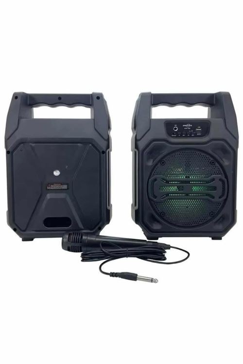 Karaoke Mikrofonlu Fm Radyolu Bluetooth Hoparlör Yüksek Ses Kaliteli