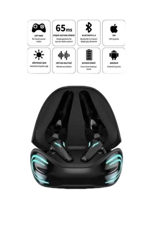 Android ve İOS Uyumlu Bluetooth Kulaklık Gaming Kulaklık Mini