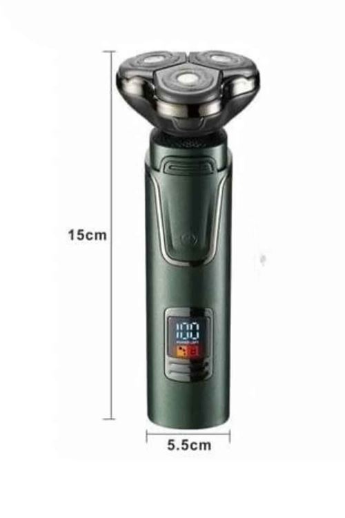 Dijital Göstergeli 3 Başlıklı Tıraş Makinesi Islak Kuru Lazer Öncesi Günlük