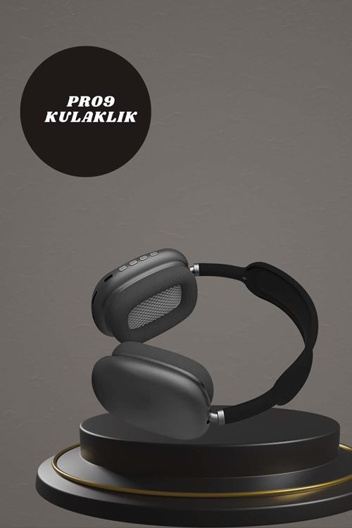 Kulak Üstü Kulaklık Pro9 ve Yeni Nesil Akıllı Saat Android ve İOS Uyumlu ANC Özelliği