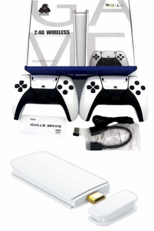 Game Stick 4K Retro Çift Kollu Atari Oyunlari +20000 Oyunlu Konsol Nostalji