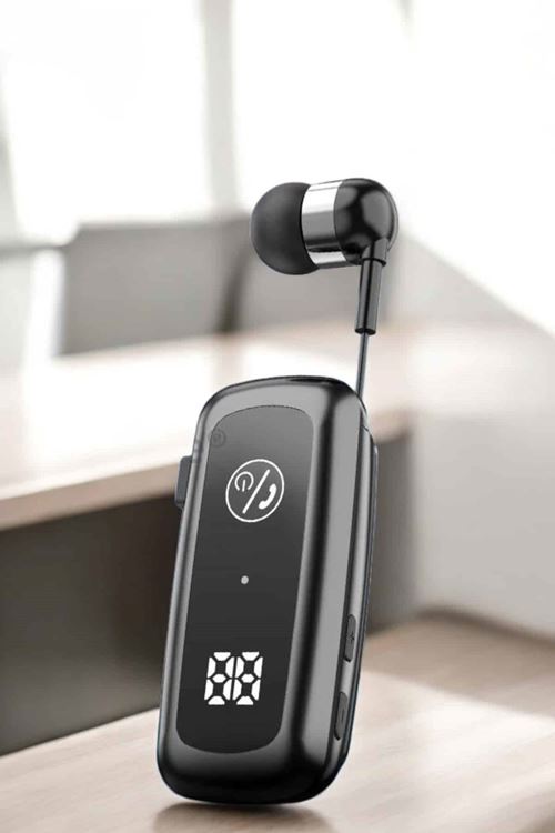 Kablolu Bluetooth Kulaklık Kulak İçi Stereo Mikrofonlu Dijital Göstergeli