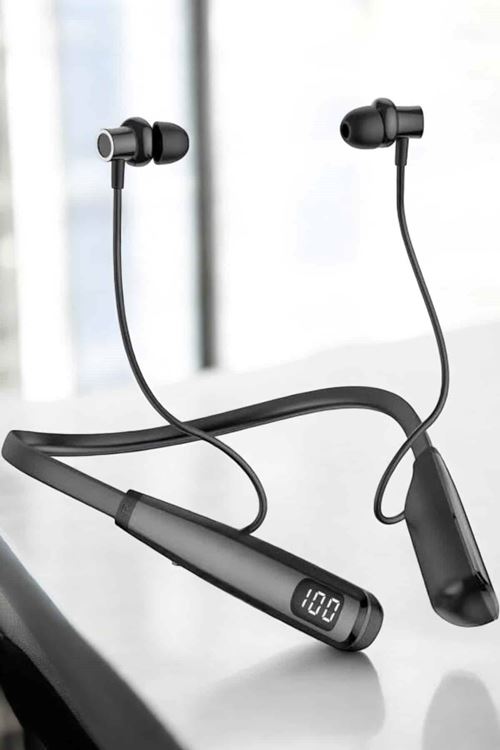Boyun Bantlı Bluetooth Kulaklık Yüksek Ses Kaliteli 100 Saat Kulaklık