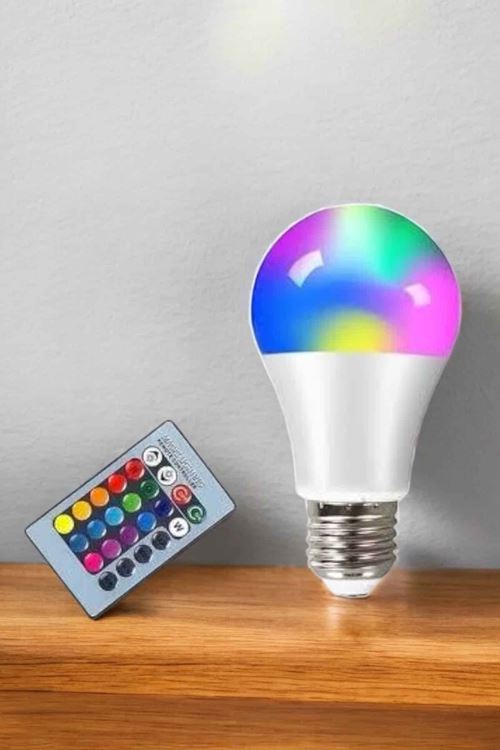 Led Ampul Enerji Dostu RGB Işıklı 100W Led Işık