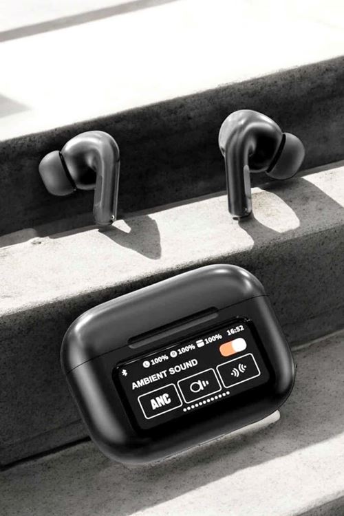 Kablosuz Bluetooth Kulaklık Ekranlı Uzun Şarj Süreli ANC Destekli
