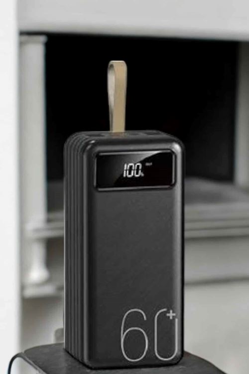 Powerbank 60.000 MAH 4 Portlu Uzun Şarj Süreli Dijital Göstergeli