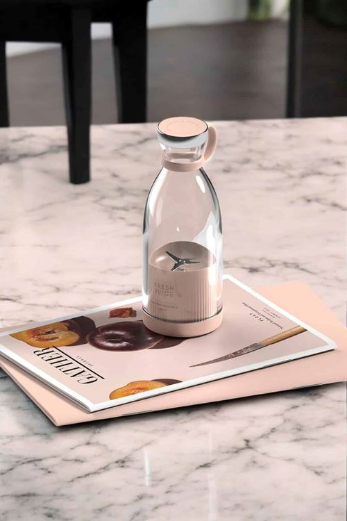 Bardak Blender Smoothie Meyve Sıkacağı Şarjlı Cam Taşınabilir