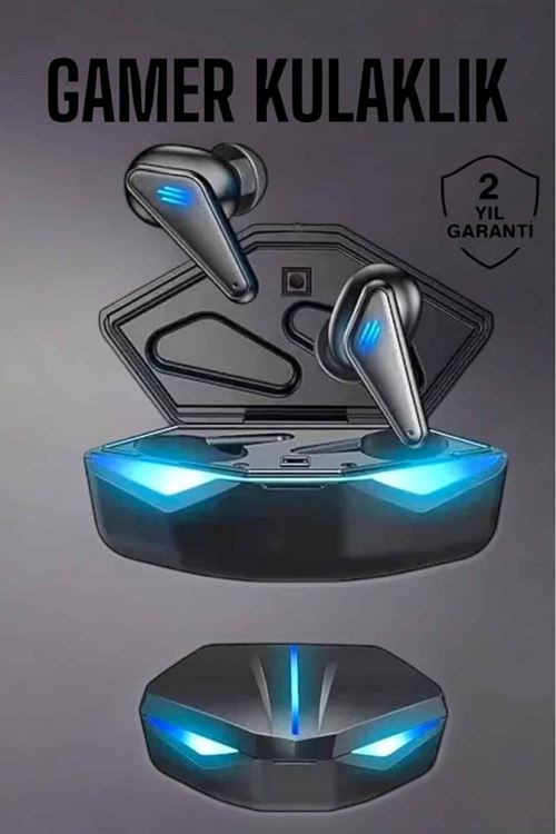Bluetooth Oyuncu Kulaklığı Led Işıklı Kablosuz ANC Özelliği