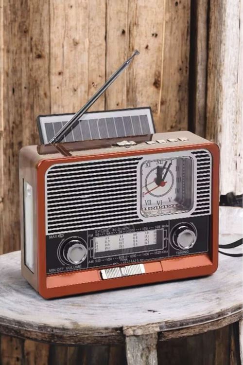 Nostaljik Radyo USB,AUX Ve SD Kart Girişli Bluetooth Bağlantılı