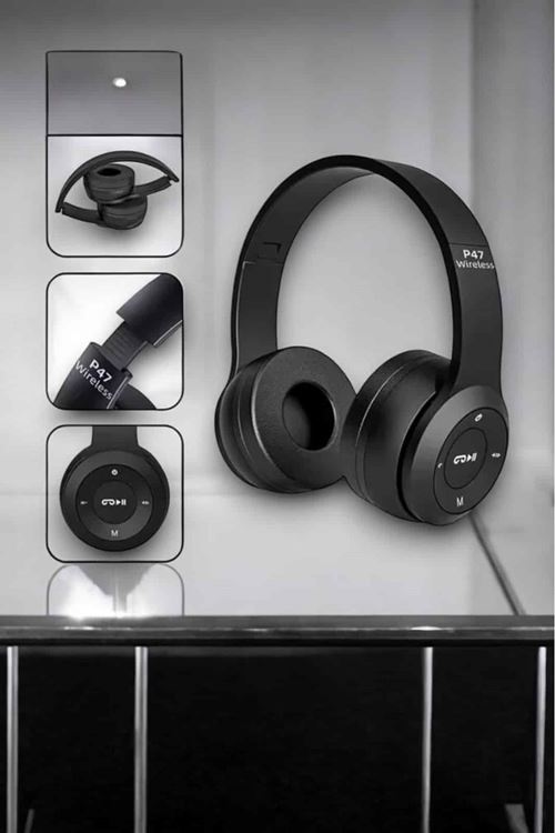 Kulak Üstü TF Kart ve AUX Destekli Ergonomik Bluetooth Kulaklık