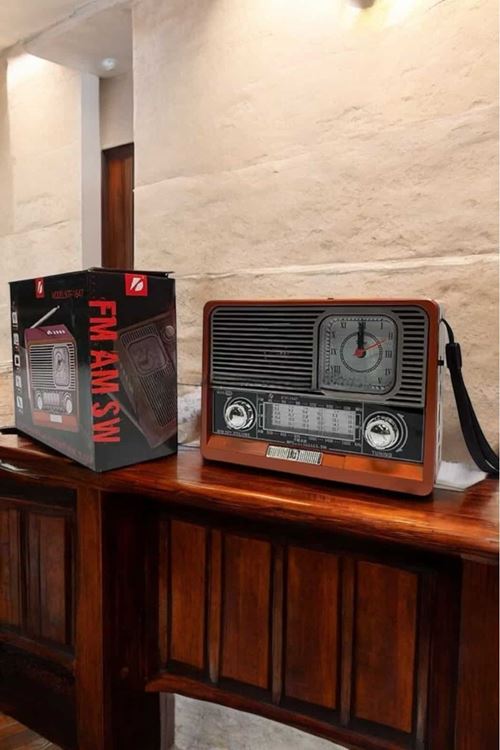 Nostaljik Görünümlü USB Girişli Bluetooth Bağlantılı Radyo