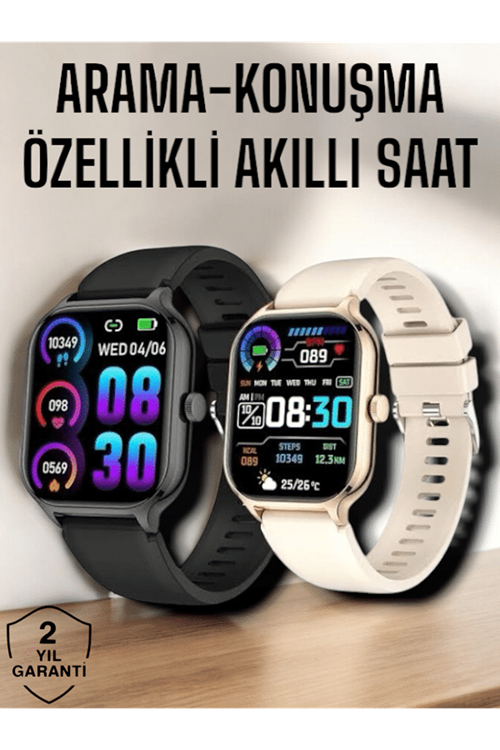 Suya Dayanıklı Bluetooth Akıllı Saat GPS, Adımsayar, Nabız & Sağlık Takibi