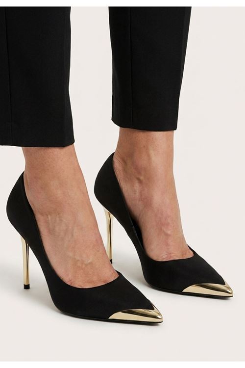 Alis Siyah Saten Stiletto Ayakkabı
