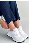 Slar Beyaz Cilt Spor Ayakkabı
