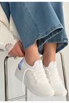 Weor Beyaz Triko Bağcıklı Spor Ayakkabı