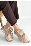 Dissa Bej Cilt Bağcıklı Paraşüt Detaylı Spor Ayakkabı